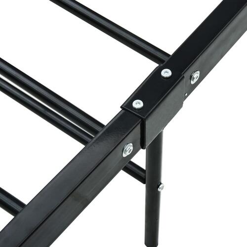 Sengestel 140 x 200 cm metal sort