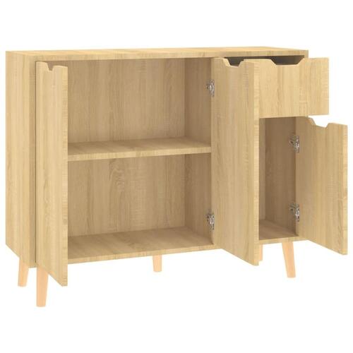 Skænk 90x30x72 cm konstrueret træ sonoma-eg