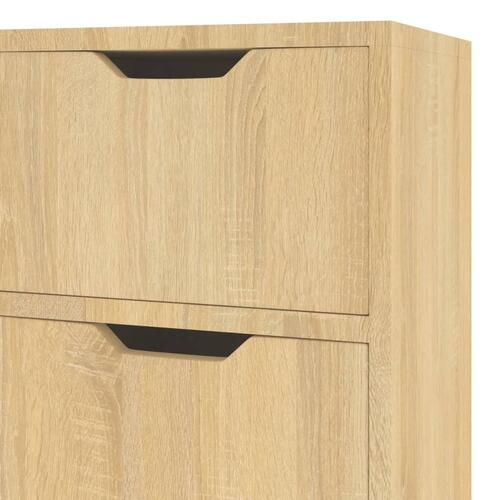 Skænk 90x30x72 cm konstrueret træ sonoma-eg