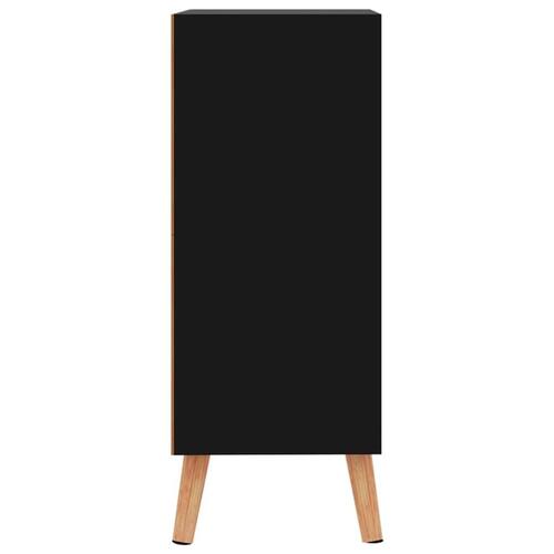 Skænk 60x30x72 cm konstrueret træ sort højglans