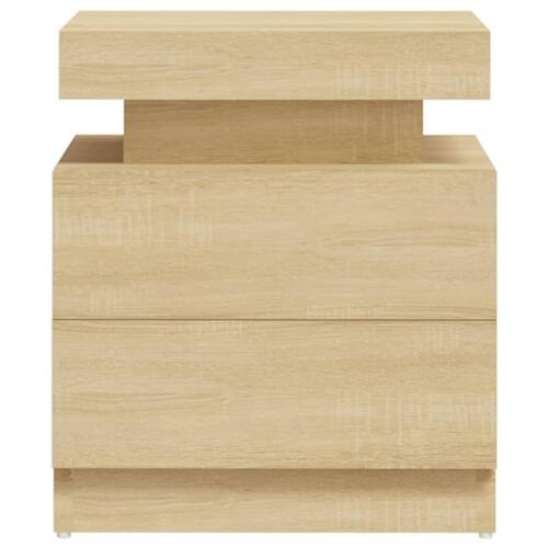Sengeskab 45x35x52 cm spånplade sonoma-eg