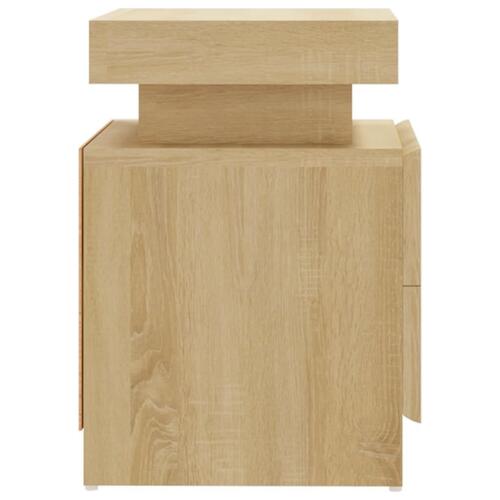Sengeskab 45x35x52 cm spånplade sonoma-eg