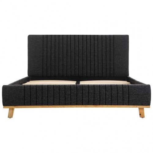 Sengestel 120x200 cm stof mørkegrå