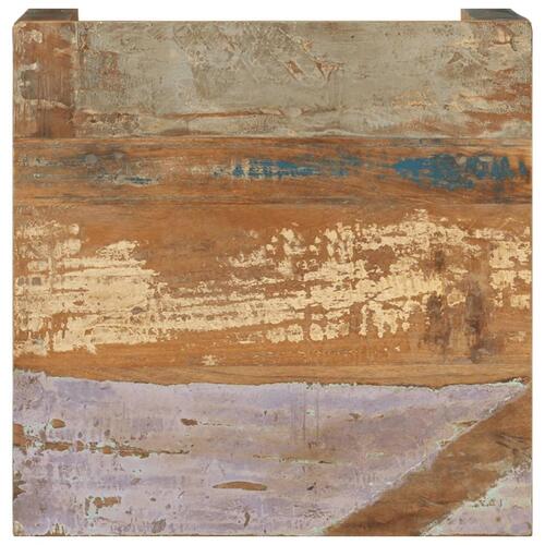 Sofabord 60x60x35 cm massivt genbrugstræ