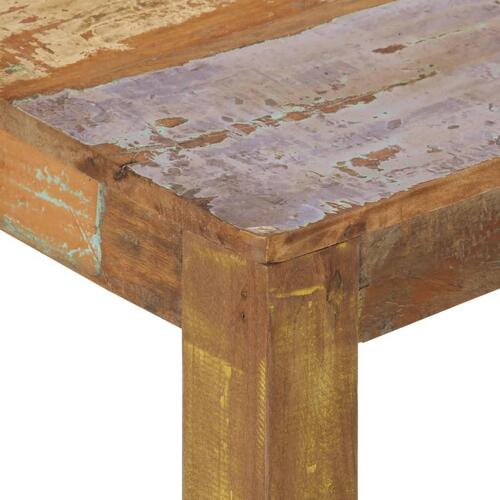 Sofabord 60x60x35 cm massivt genbrugstræ