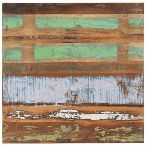 Sofabord 80x80x40 cm massivt genbrugstræ