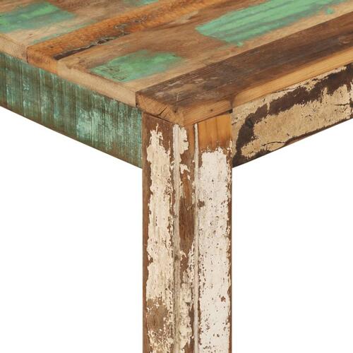 Sofabord 80x80x40 cm massivt genbrugstræ