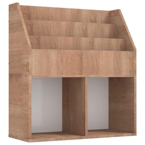 Magasinholder til børn 71x30x78,5 cm spånplade sonoma-eg