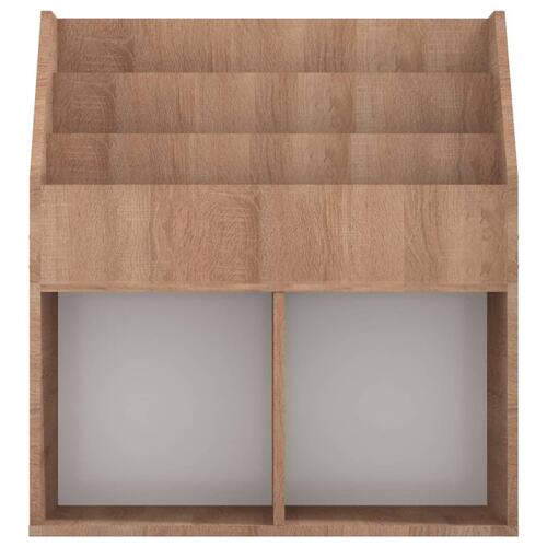 Magasinholder til børn 71x30x78,5 cm spånplade sonoma-eg