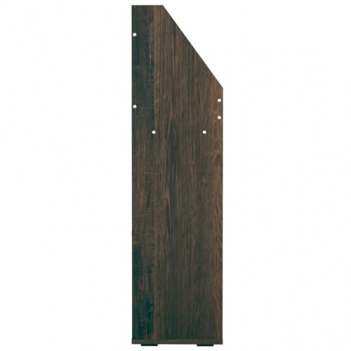 Magasinreol til børn 71×30×114 cm - konstrueret træ, røget eg