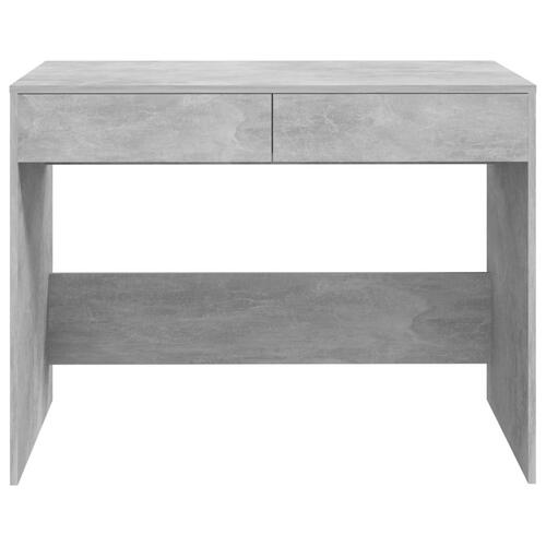 Skrivebord 101x50x76,5 cm konstrueret træ betongrå