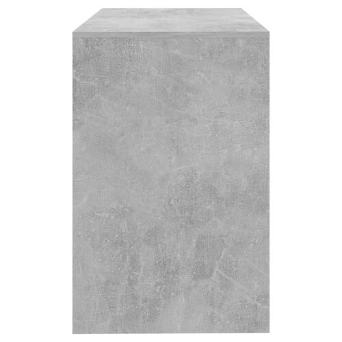 Skrivebord 101x50x76,5 cm konstrueret træ betongrå