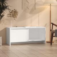 Tv-bord 90x35x40 cm konstrueret træ hvid