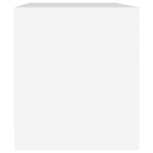 Tv-bord 90x35x40 cm konstrueret træ hvid