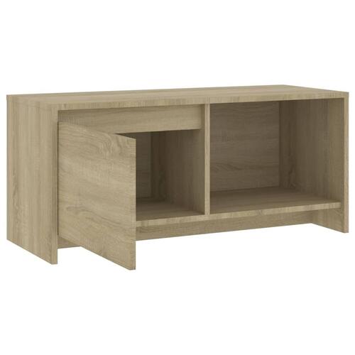 Tv-bord 90x35x40 cm konstrueret træ sonoma-eg