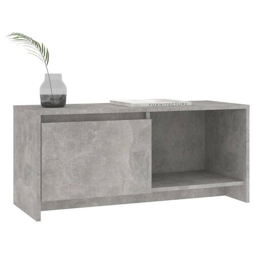 Tv-bord 90x35x40 cm konstrueret træ betongrå