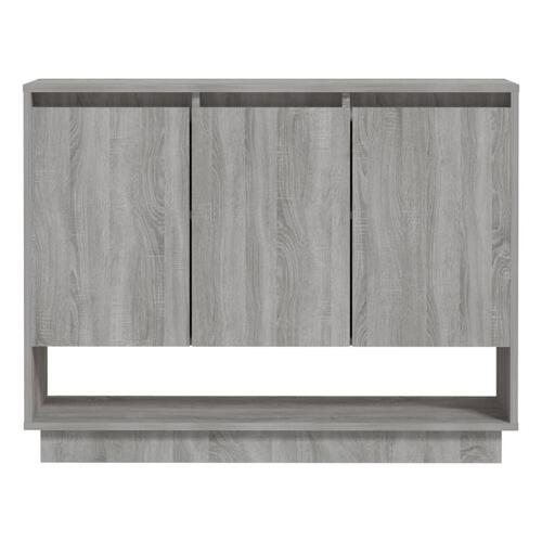 Skænk 97x31x75 cm konstrueret træ grå sonoma-eg