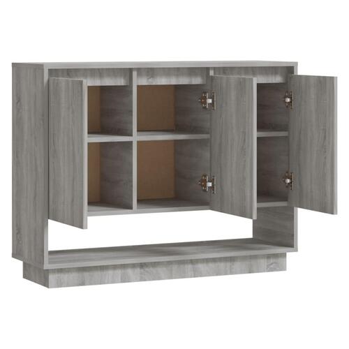 Skænk 97x31x75 cm konstrueret træ grå sonoma-eg