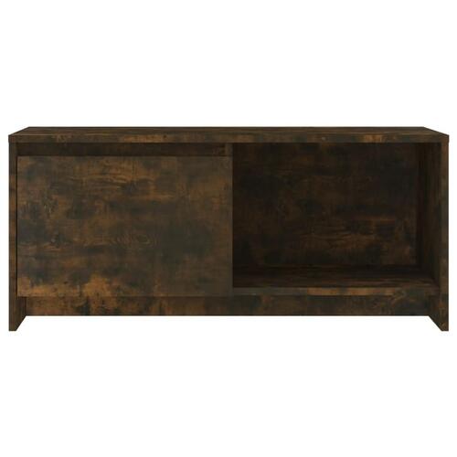 Tv-bord 90x35x40 cm konstrueret træ røget egetræsfarve