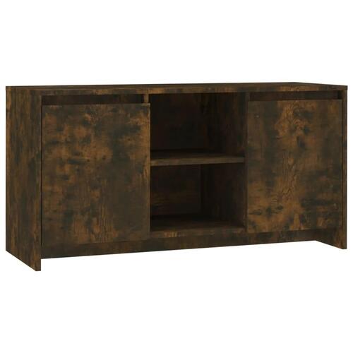 Tv-bord 102x37,5x52,5 cm konstrueret træ røget egetræsfarve