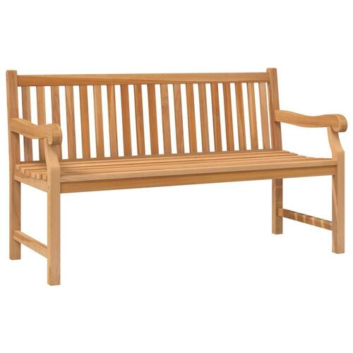 Havebænk 150 cm massivt teaktræ