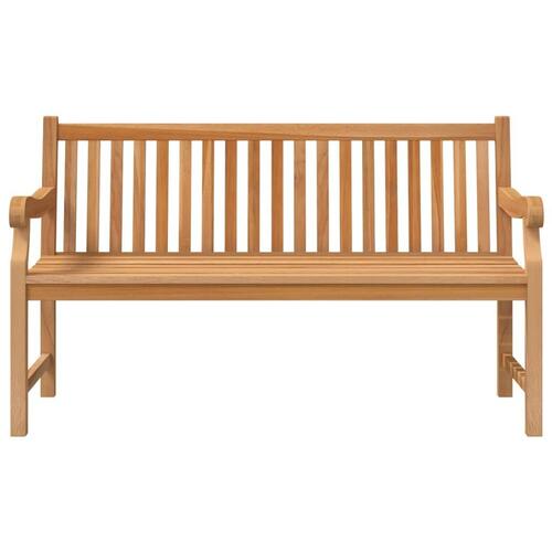 Havebænk 150 cm massivt teaktræ