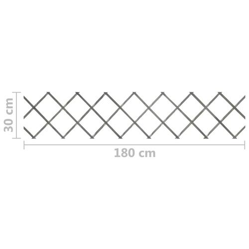 Espalierhegn 5 stk. 180x30 cm massivt fyrretræ grå