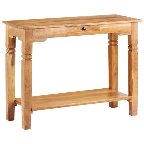 Konsolbord 100x40x76 cm massivt akacietræ