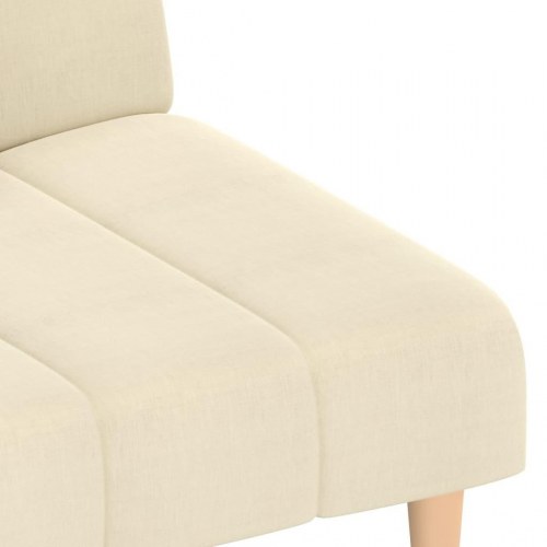 2-personers sovesofa stof cremefarvet