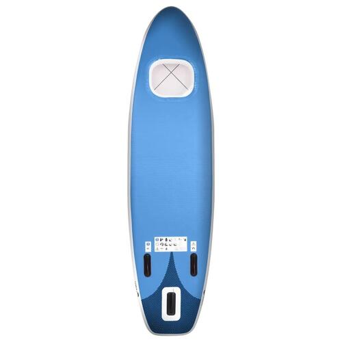 Oppusteligt paddleboardsæt 330x76x10 cm havblå