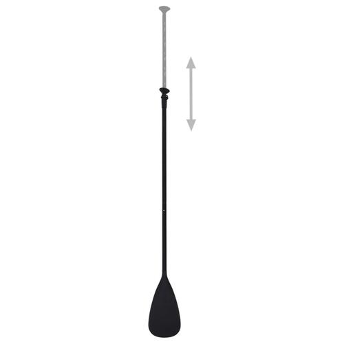 Oppusteligt paddleboardsæt 360x81x10 cm sort