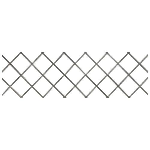 Espalierhegn 5 stk. 180x60 cm massivt fyrretræ grå
