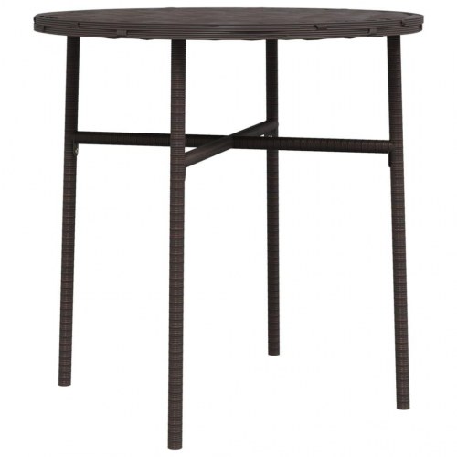 Tebord 45 cm polyrattan brun