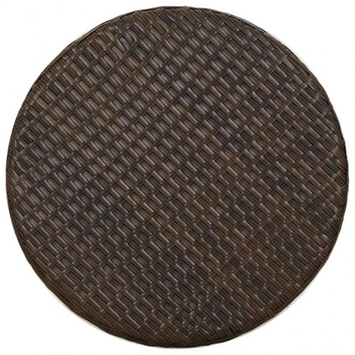 Tebord 45 cm polyrattan brun