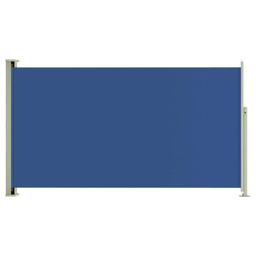 Sammenrullelig sidemarkise til terrassen 170 x 300 cm blå
