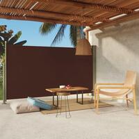 Sammenrullelig sidemarkise til terrassen 170 x 300 cm brun