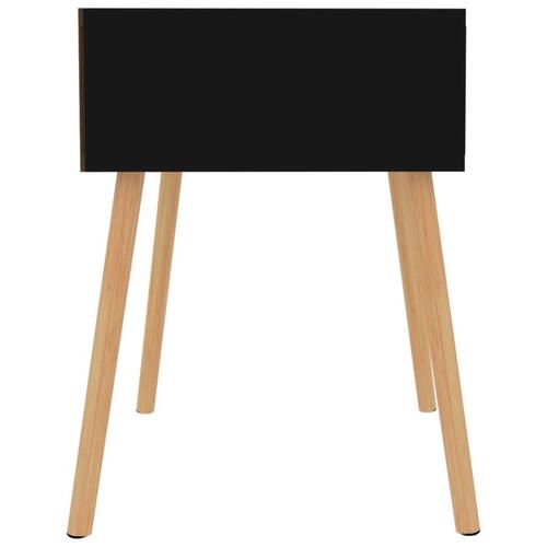 Sengeborde 2 stk. 40x40x56 cm spånplade sort