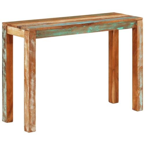 Konsolbord 110x35x76 cm massivt genbrugstræ