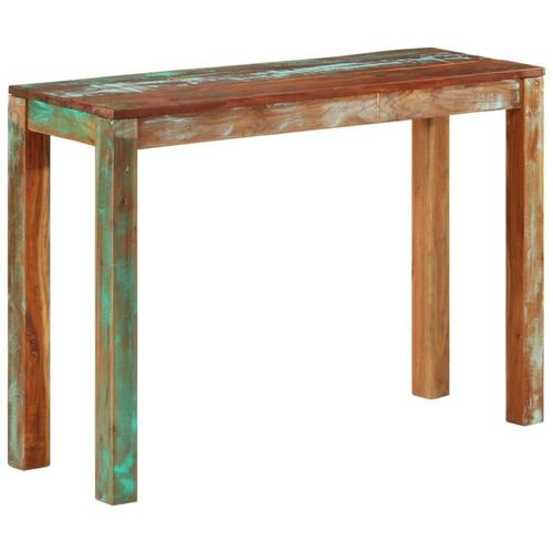Konsolbord 110x35x76 cm massivt genbrugstræ
