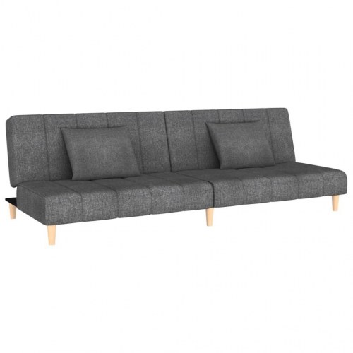 2-personers sovesofa stof mørkegrå