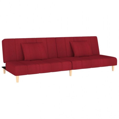 2-personers sovesofa stof vinrød