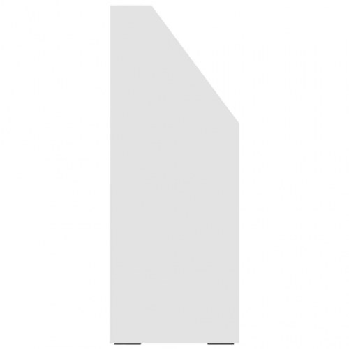 Magasinholder til børn 71x30x78,5 cm spånplade hvid