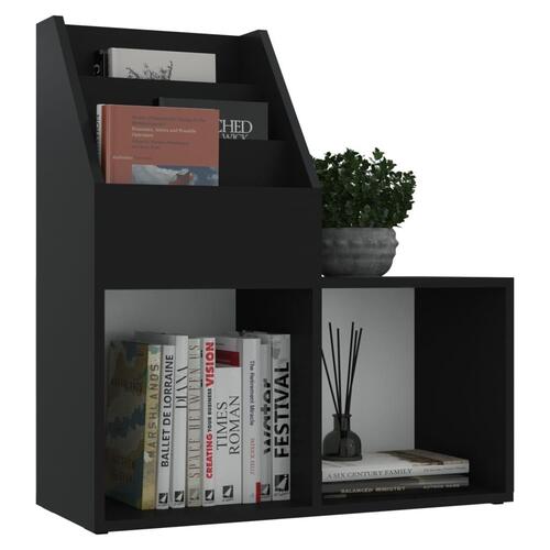 Magasinholder til børn 71x30x78,5 cm spånplade sort