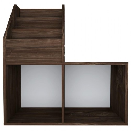 Magasinreol til børn 71×30×78,5 cm - konstrueret træ, røget eg