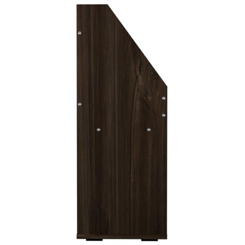 Magasinreol til børn 71×30×78,5 cm - konstrueret træ, røget eg