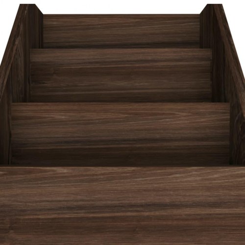 Magasinreol til børn 71×30×78,5 cm - konstrueret træ, røget eg