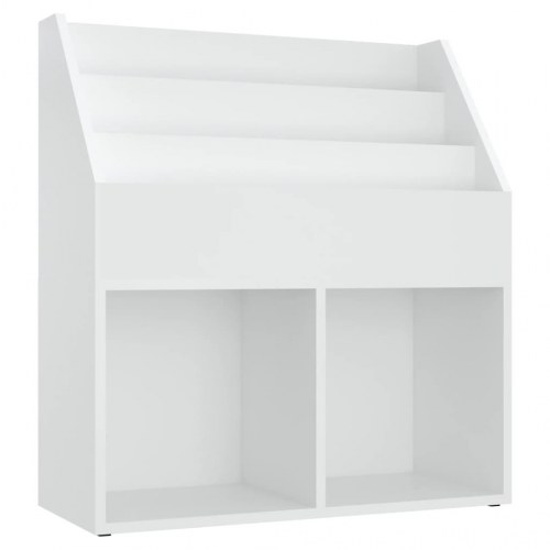 Magasinholder til børn 71x30x78,5 cm spånplade hvid