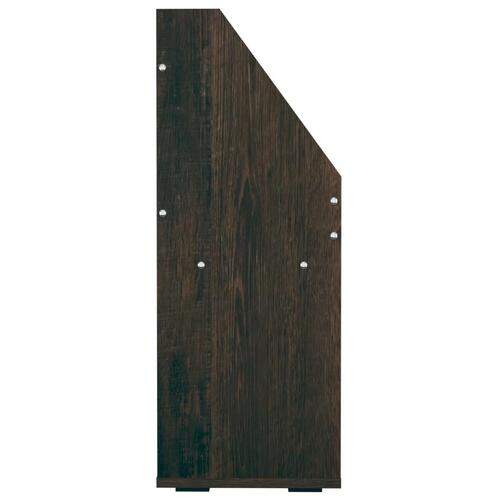 Magasinreol til børn 71x30x78,5 cm konstrueret træ røget eg