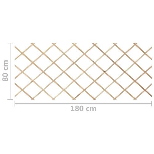 Espalierhegn 5 stk. 180x80 cm massivt fyrretræ