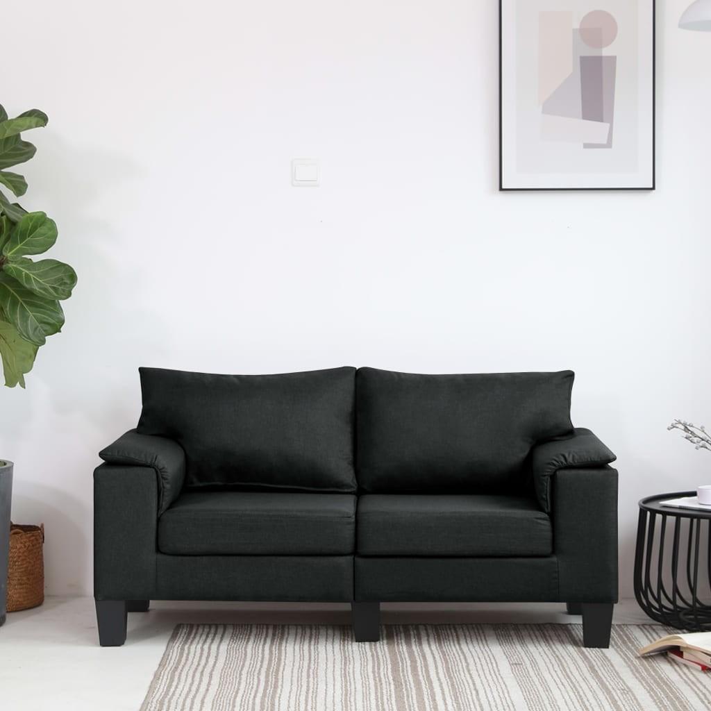 2-personers sofa stof sort